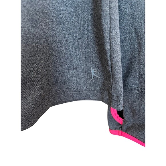 DANSKIN NOW Youth GRAY 3/4 ZIP UP JACKET COAT THUMB HOLES SIZE XL 16-18 - Picture 5 of 5